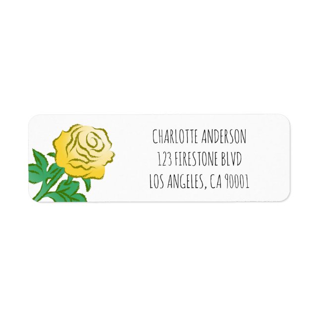 Pretty Yellow Rose (Front)