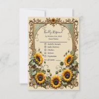 Pretty Yellow sunflower with art frame wedding