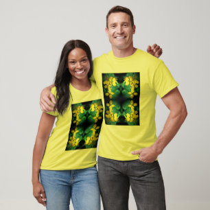 Pretty Yellow Wildflowers Abstract T-Shirt