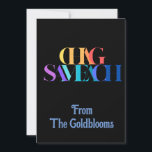 PrettyColorful Chag Sameach JewishFestivalGreeting Holiday Card<br><div class="desc">A modern, colourful Chag Sameach text design meaning happy holidays is a suitable greeting for many of the different Jewish festivals.</div>