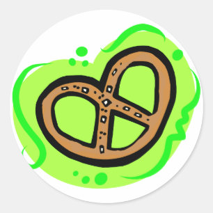 Pretzel Classic Round Sticker