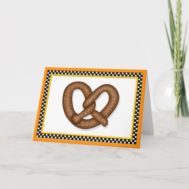 Pretzel Greeting Card (Front)