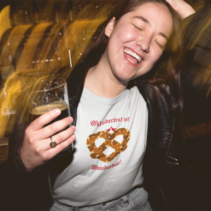 Pretzel Heart Oktoberfest Customisable T-Shirt