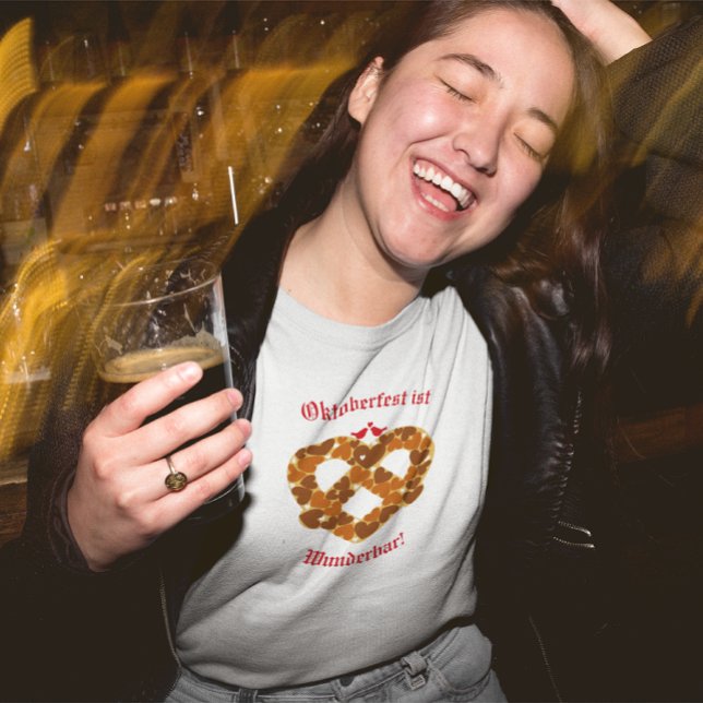 Pretzel Heart Oktoberfest Customisable T-Shirt (Creator Uploaded)