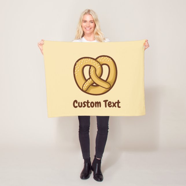 Pretzel Icon Fleece Blanket (In Situ)