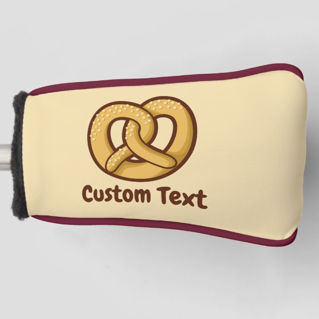 Pretzel Icon Golf Head Cover (Front)