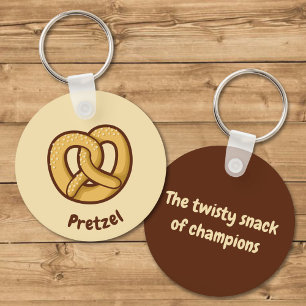 Pretzel Icon Key Ring