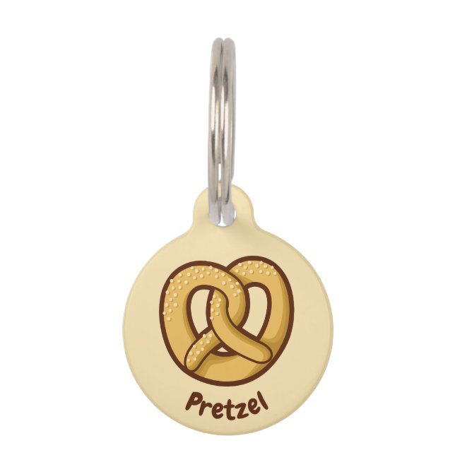 Pretzel Icon Pet ID Tag (Front)