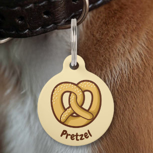 Pretzel Icon Pet ID Tag