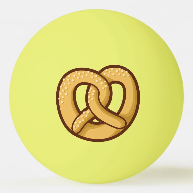 Pretzel Icon Ping Pong Ball (Front)