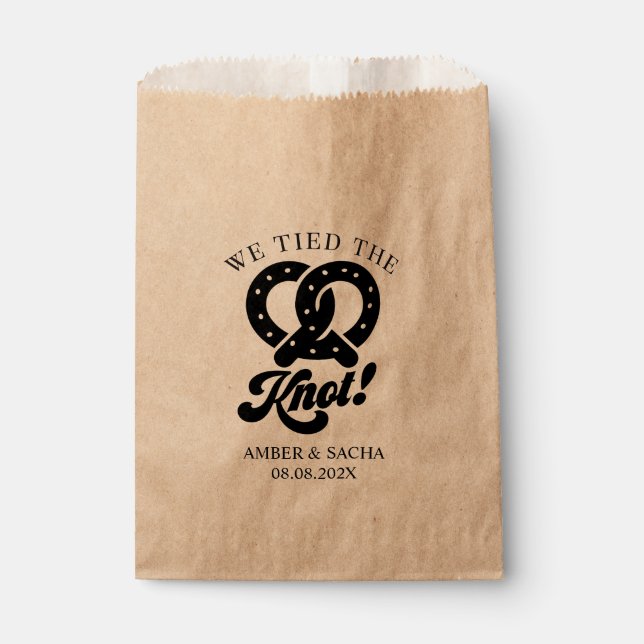 Pretzel Party Favour Gift Bag (Front)
