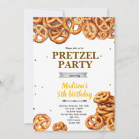 Pretzel Party Invitation