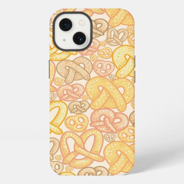 Pretzel Pattern iPhone Case (Back)