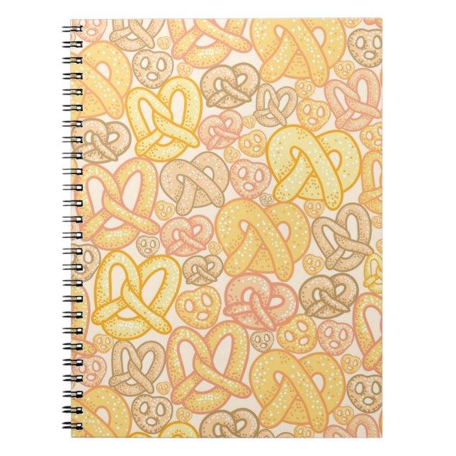 Pretzel Pattern Spiral Notebook (Front)