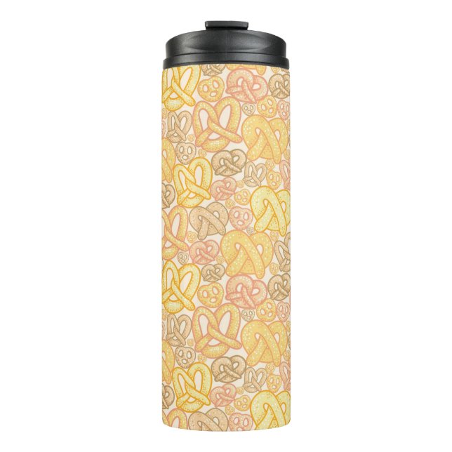 Pretzel Pattern Thermal Tumbler (Front)