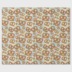 pretzel patterns wrapping paper