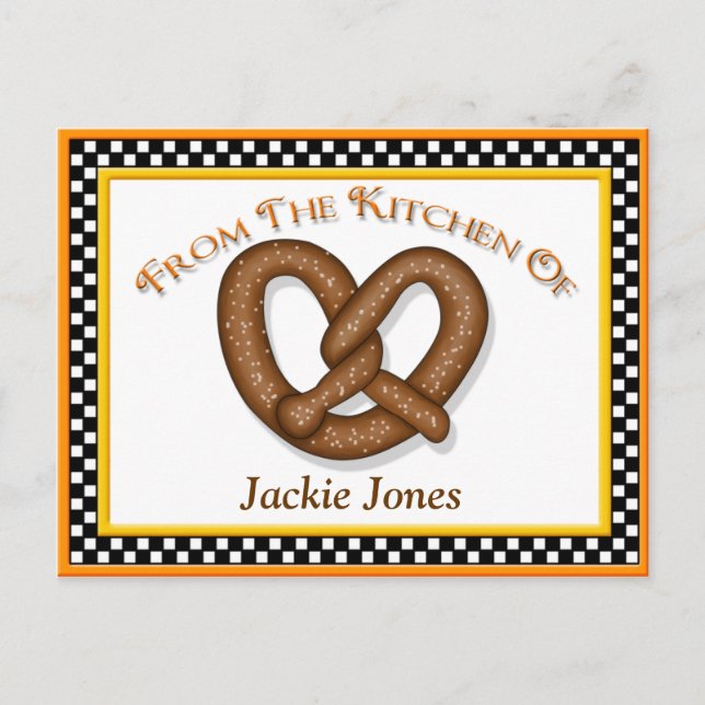 Pretzel Recipe Cards (Front)