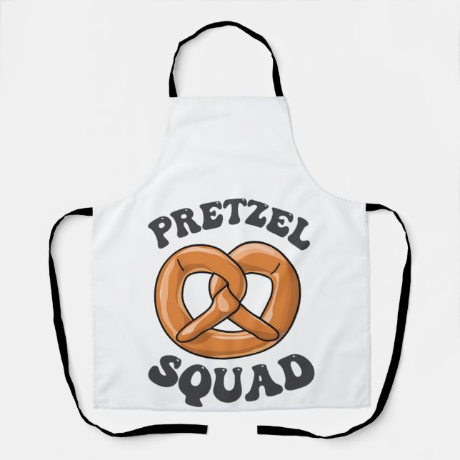 Pretzel Squad Funny Oktoberfest Pretzel Lover Germ Apron (Front)