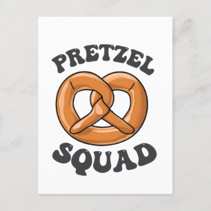 Pretzel Squad Funny Oktoberfest Pretzel Lover Germ Postcard