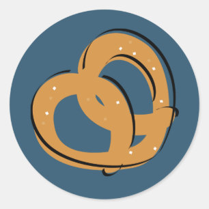 Pretzel Twist Classic Round Sticker