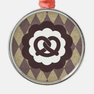 pretzel vintage metal tree decoration