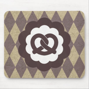 pretzel vintage mouse pad