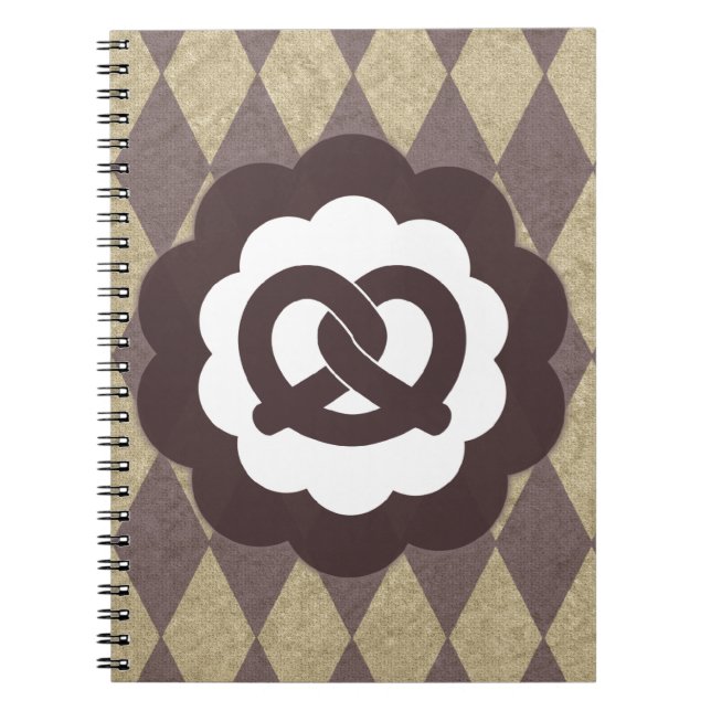 pretzel vintage spiral notebook (Front)