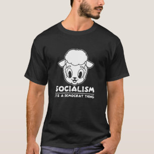 Prevent Socialism Democrat Sheep Political Republi T-Shirt