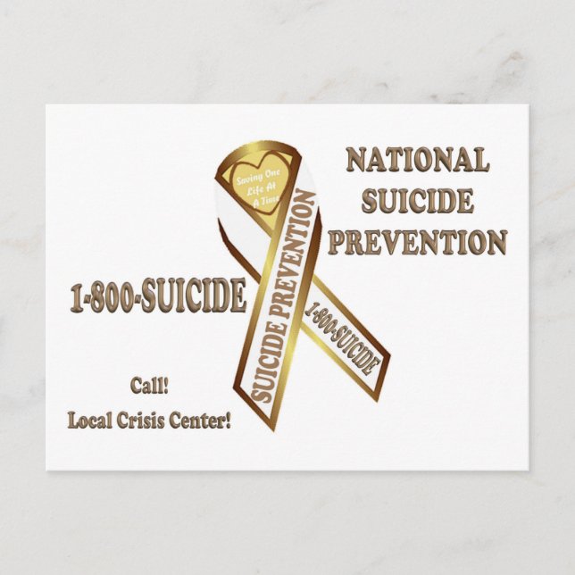 Prevent Suicide POSTER Postcard (Front)