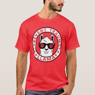 Prevent Trauma Llama T-Shirt