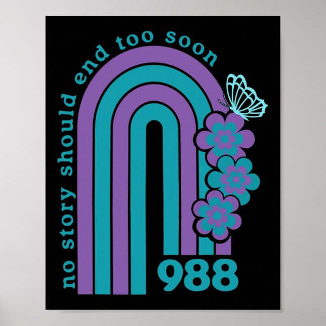 Prevention 988 No Story Should End Too Soon Surviv Poster (Front)