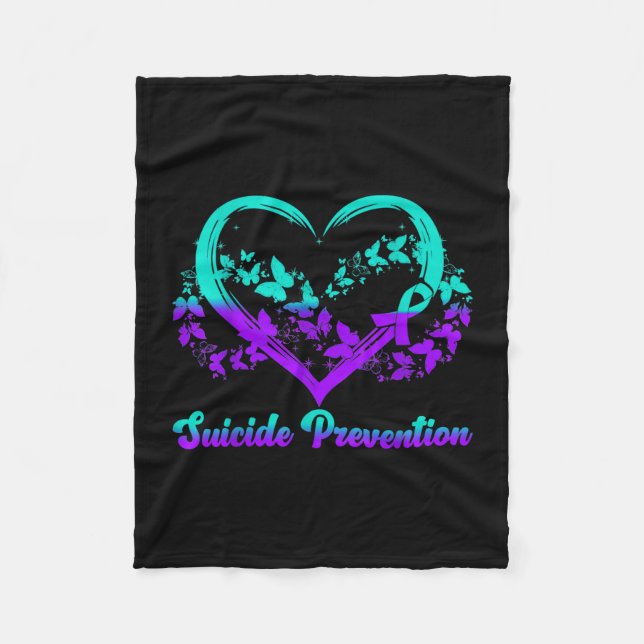 Prevention awareness  fleece blanket (Front)