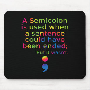 Prevention Awareness Mental Health Depression Mouse Pad