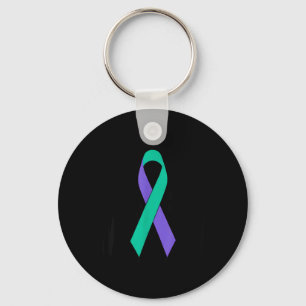 Prevention Awareness Ribbon Support Key Ring