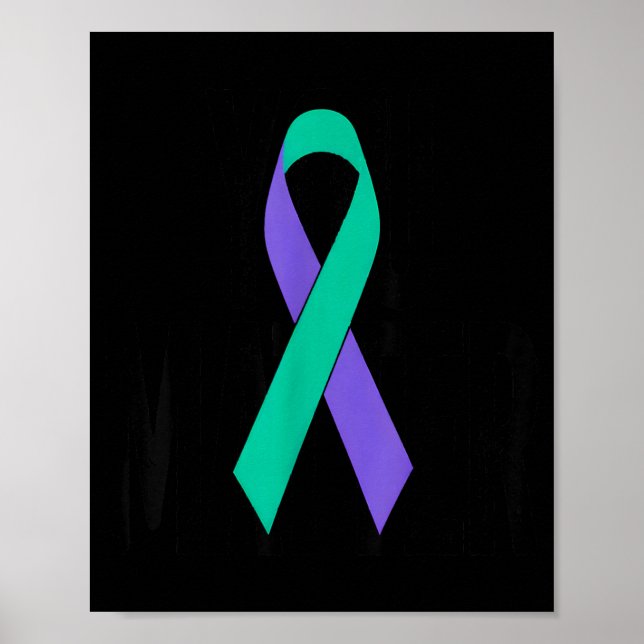 Prevention Awareness Ribbon Support Poster (Front)