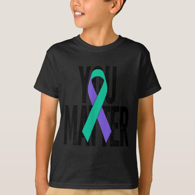 Prevention Awareness Ribbon Support T-Shirt (Front)