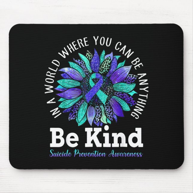 Prevention awareness week be kind leopard mouse pad (Front)