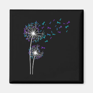 Prevention awareness week shirt dandelion flower  magnet