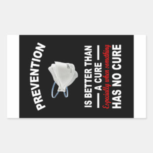Prevention is better than a cure paper sticker