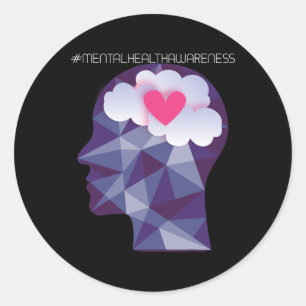Prevention - Mental Health Awareness 8  Classic Round Sticker
