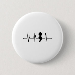 Prevention Mental Health Awareness Gift  6 Cm Round Badge