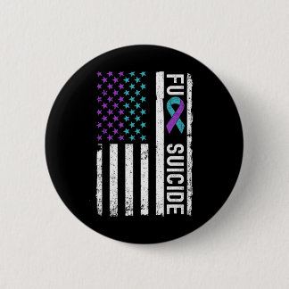 Prevention Week Awareness Month American Flag  6 Cm Round Badge