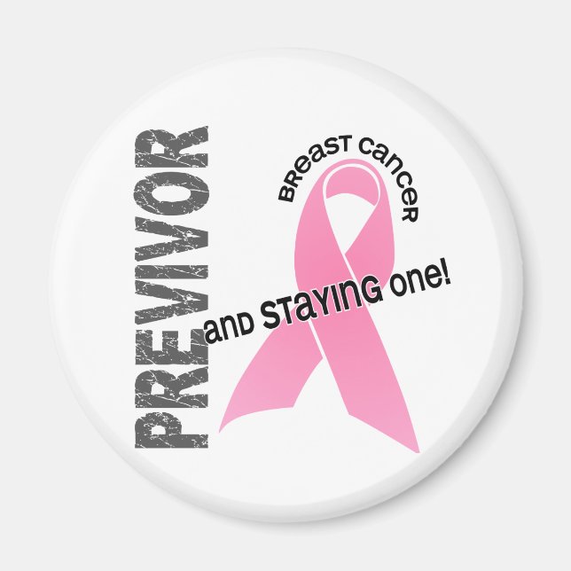 Previvor 1 Breast Cancer Magnet (Front)