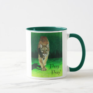 Prey Pray Mountain Lion Mug