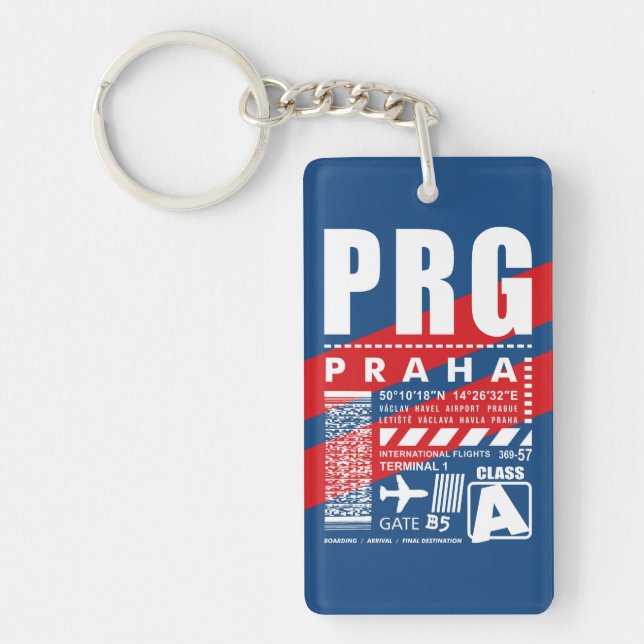 PRG Prague Airport Key Ring (Front)