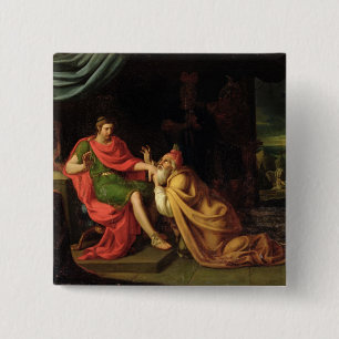 Priam and Achilles 15 Cm Square Badge