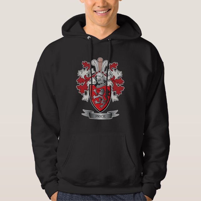 Price Family Crest Coat of Arms Hoodie (Front)
