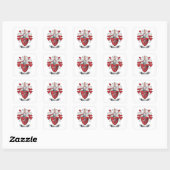 Price Family Crest Coat of Arms Square Sticker (Sheet)