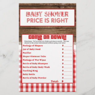 Price is Right - Red Baby Q