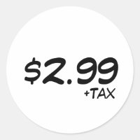 Price Label With Tax